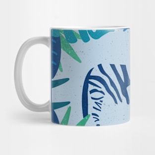 Tropical Zebra (Sapphire) Mug